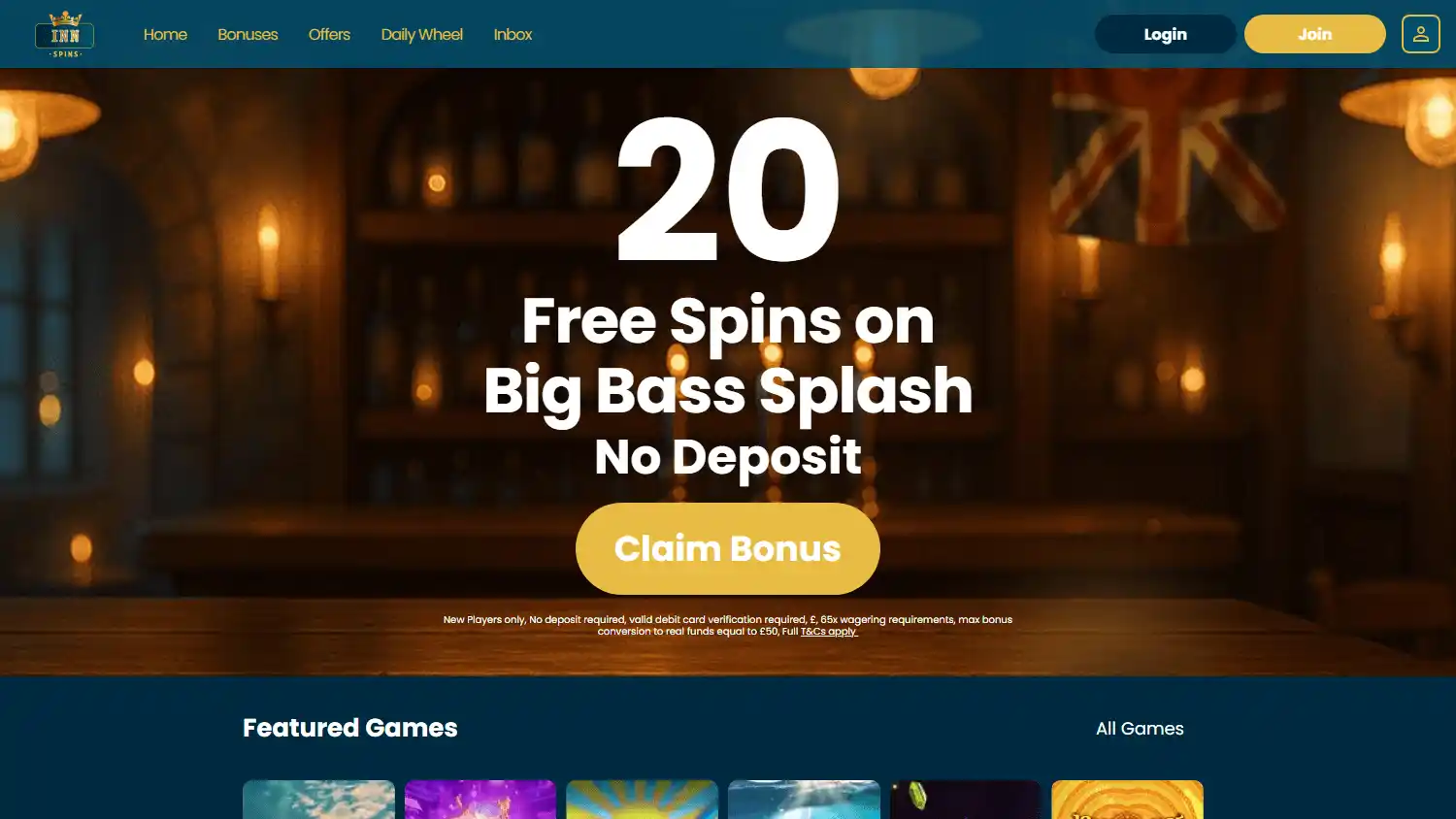 Inn Spins Casino screenshot 1