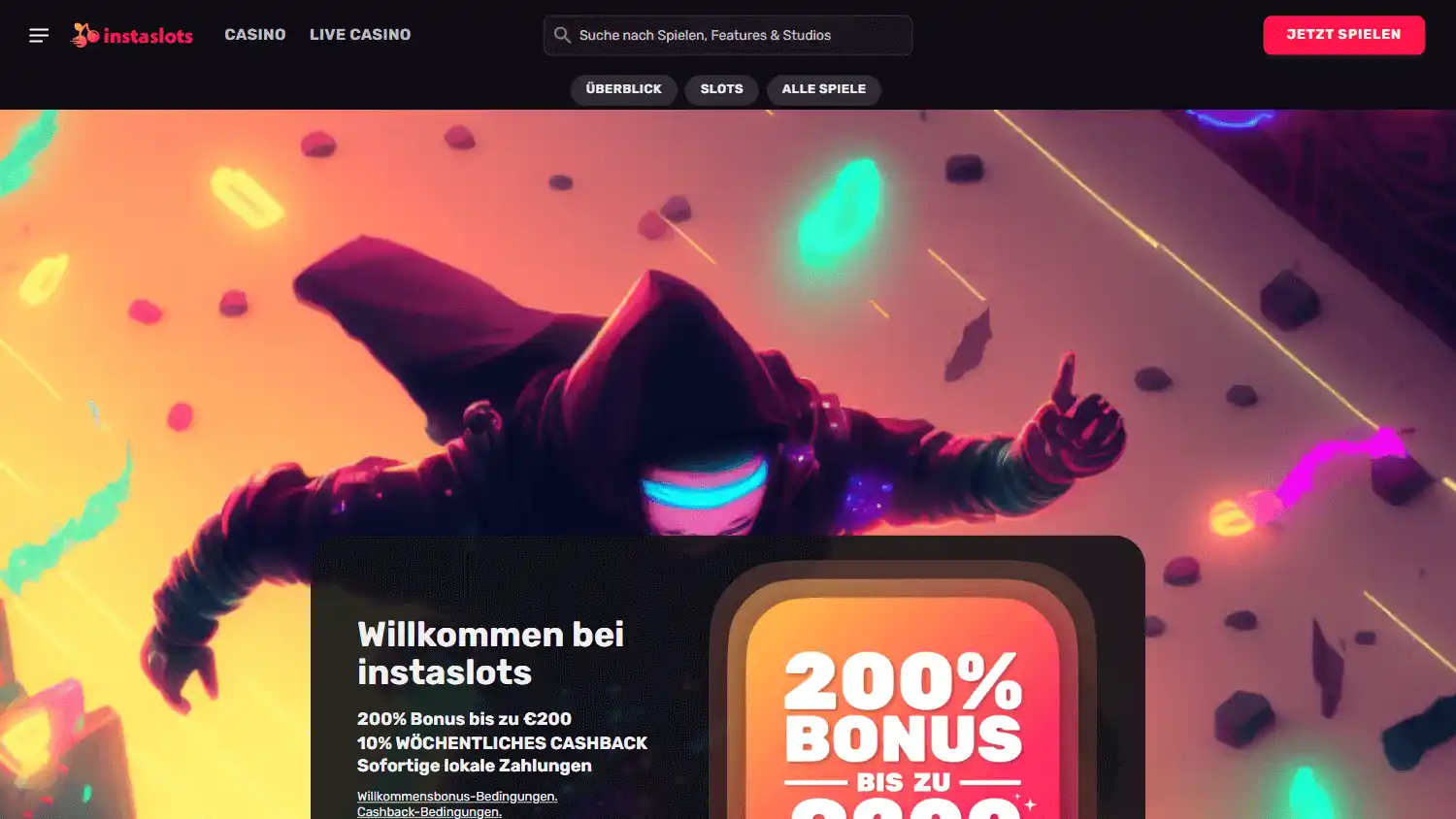 Instaslots Casino screenshot 1