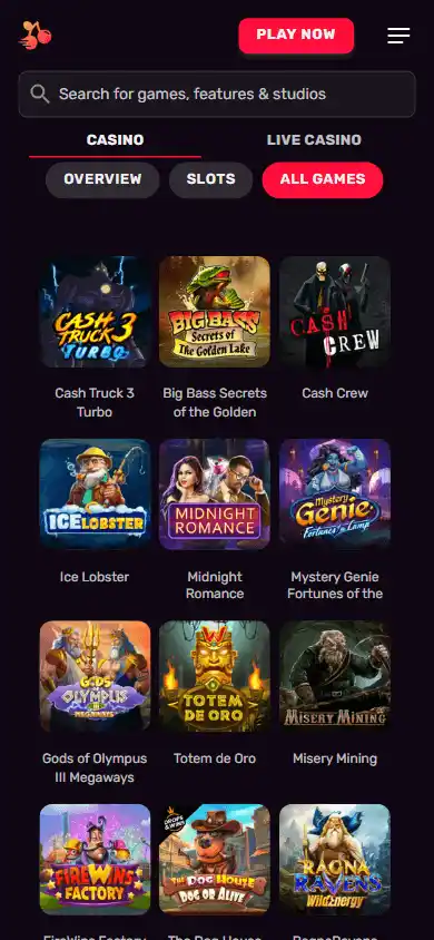 Instaslots Casino screenshot 5