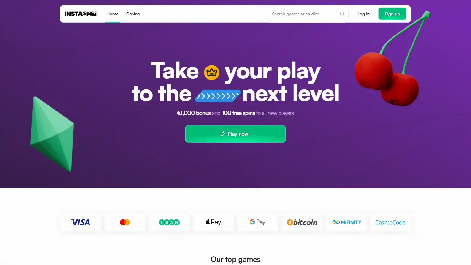 Instaspin Casino screenshot 1
