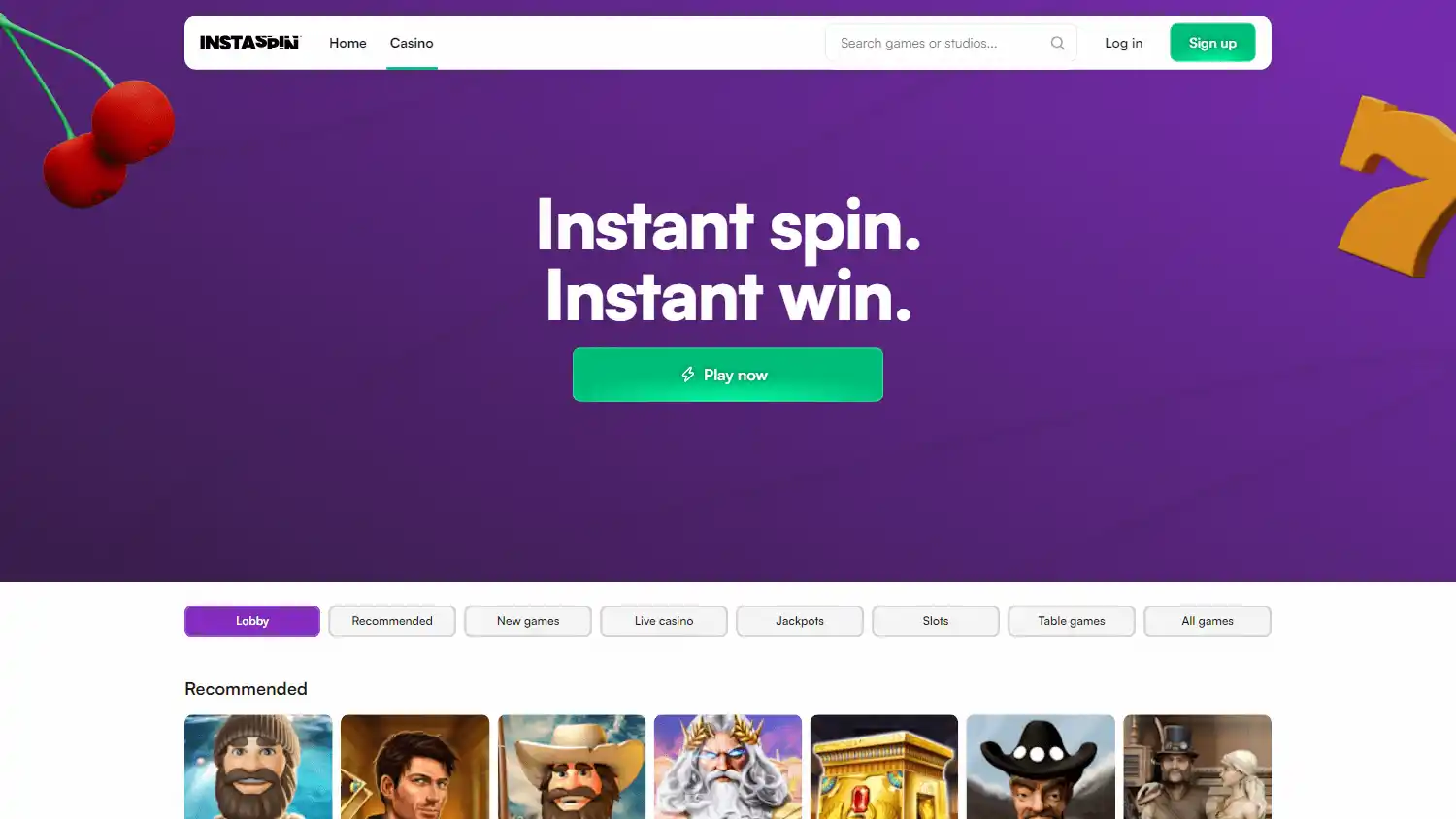 Instaspin Casino screenshot 2