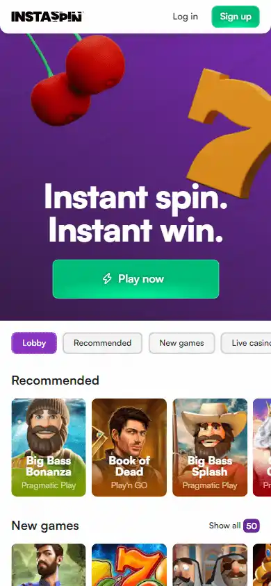 Instaspin Casino screenshot 4