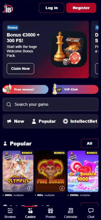 IntellectBet Casino screenshot 4