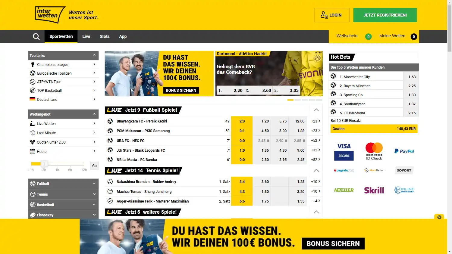 Interwetten Casino DE screenshot 1
