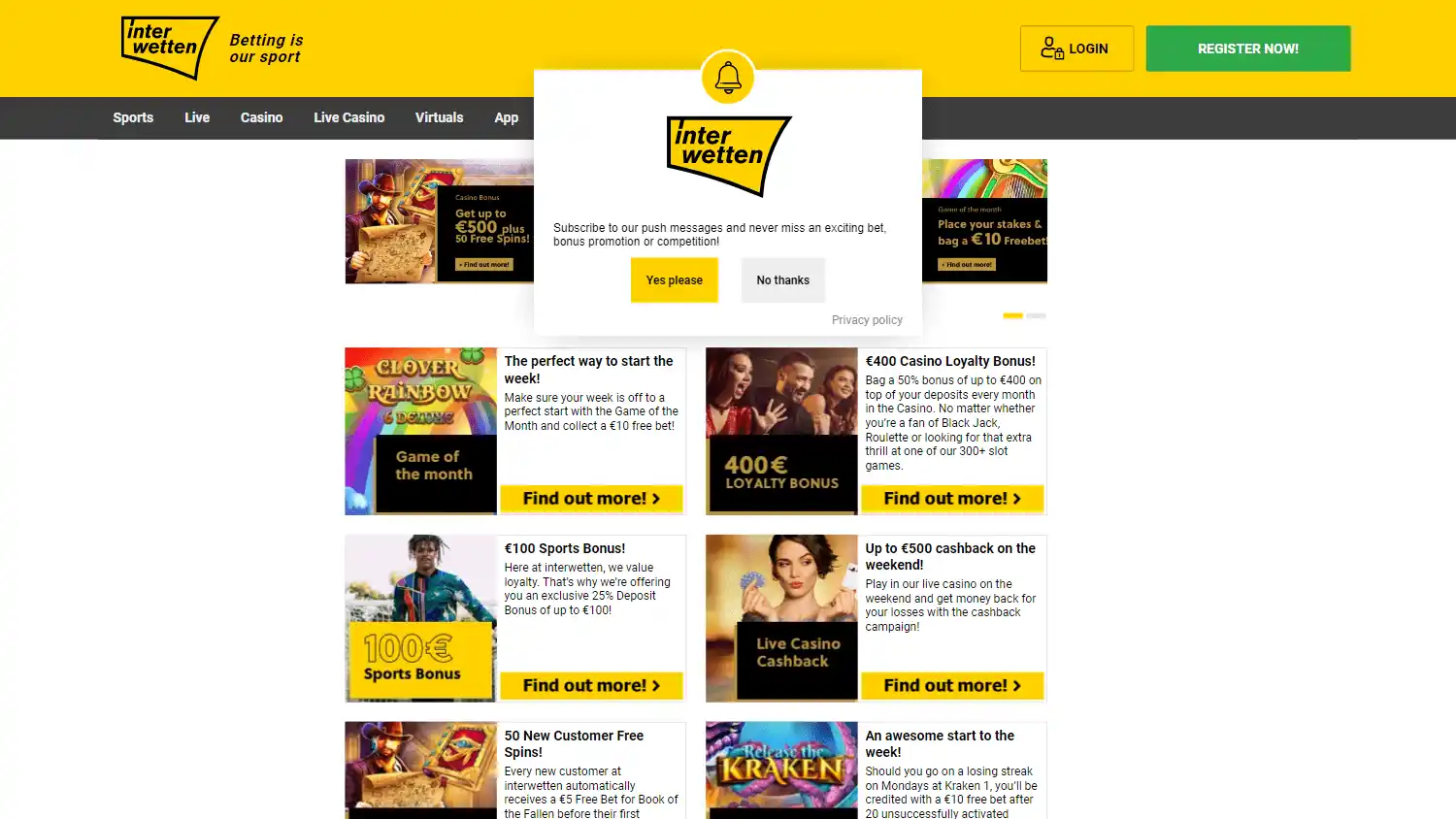 Interwetten Casino DE screenshot 4