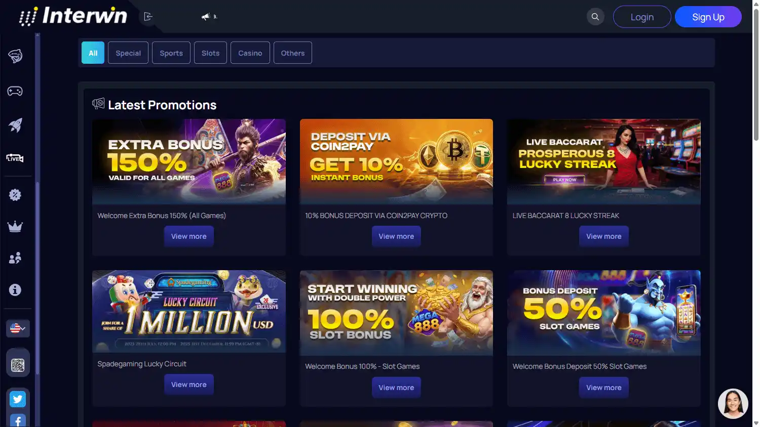 Interwin Casino screenshot 3