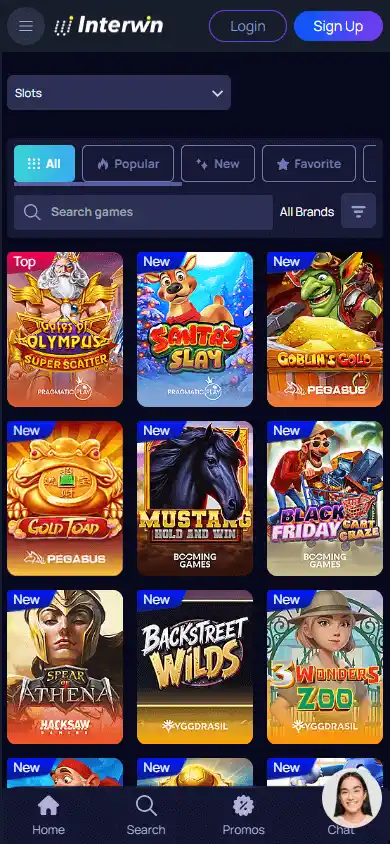 Interwin Casino screenshot 5