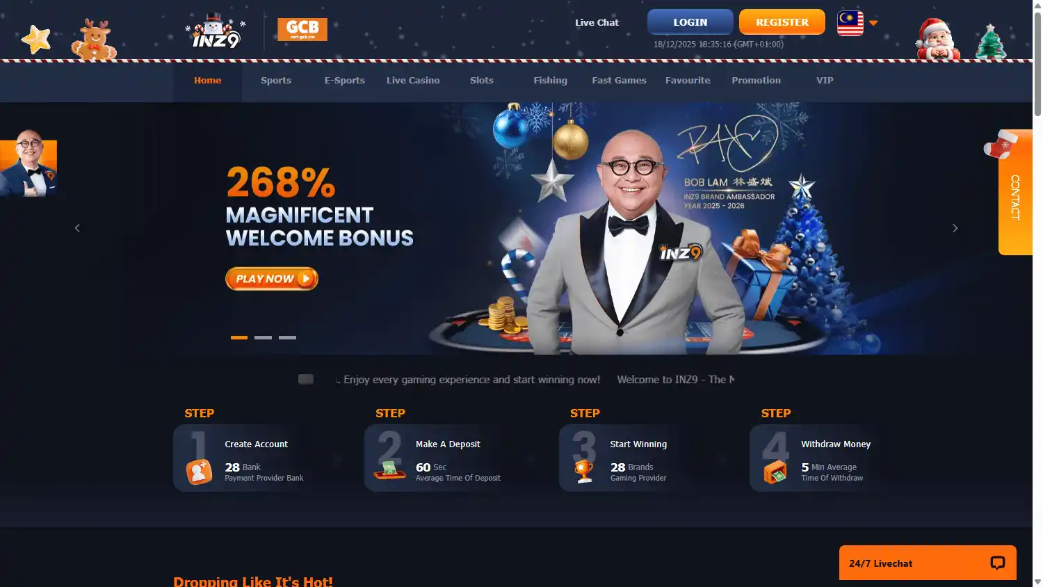 INZ9 Casino screenshot 1