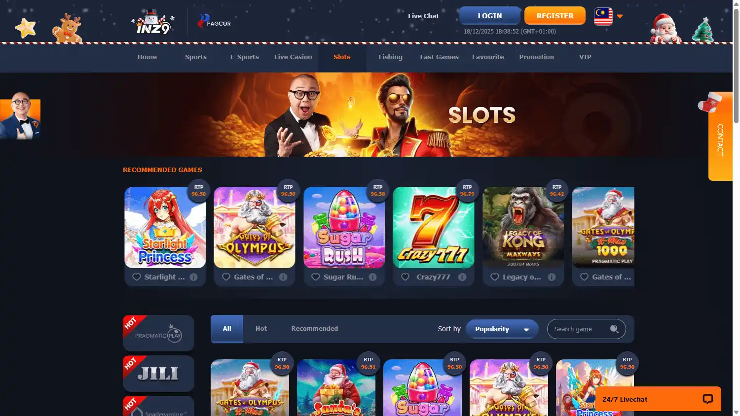 INZ9 Casino screenshot 2