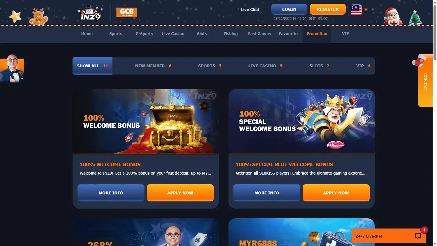 INZ9 Casino screenshot 3