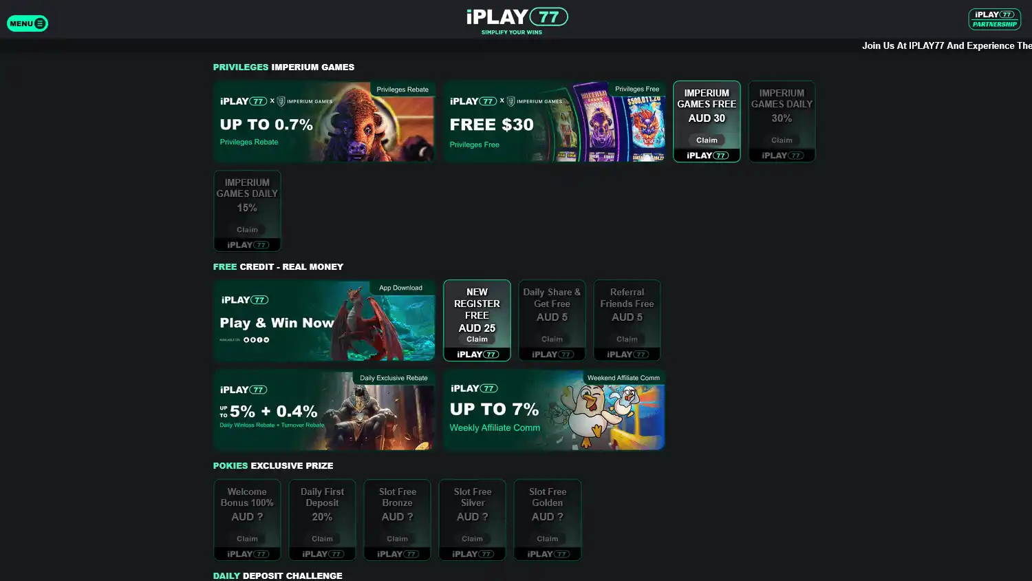 iPlay77 Casino screenshot 2