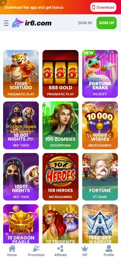 ir6.com Casino screenshot 5