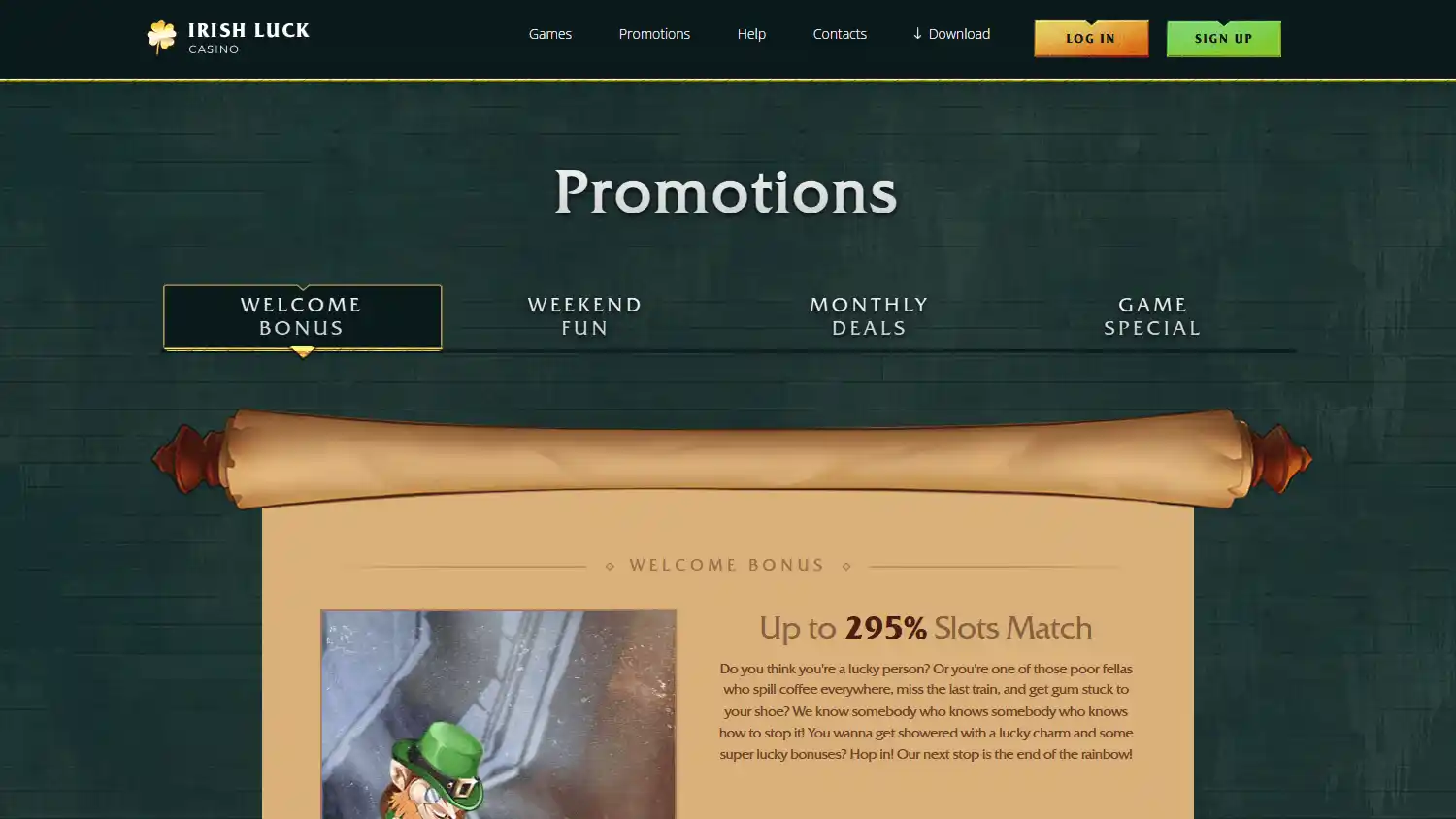 Irish Luck Casino screenshot 3