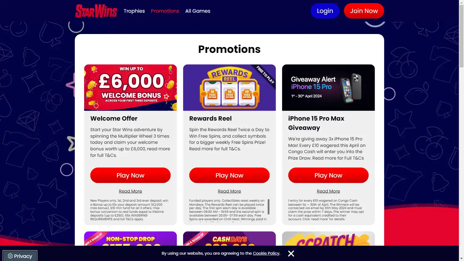 Star Wins Casino screenshot 4