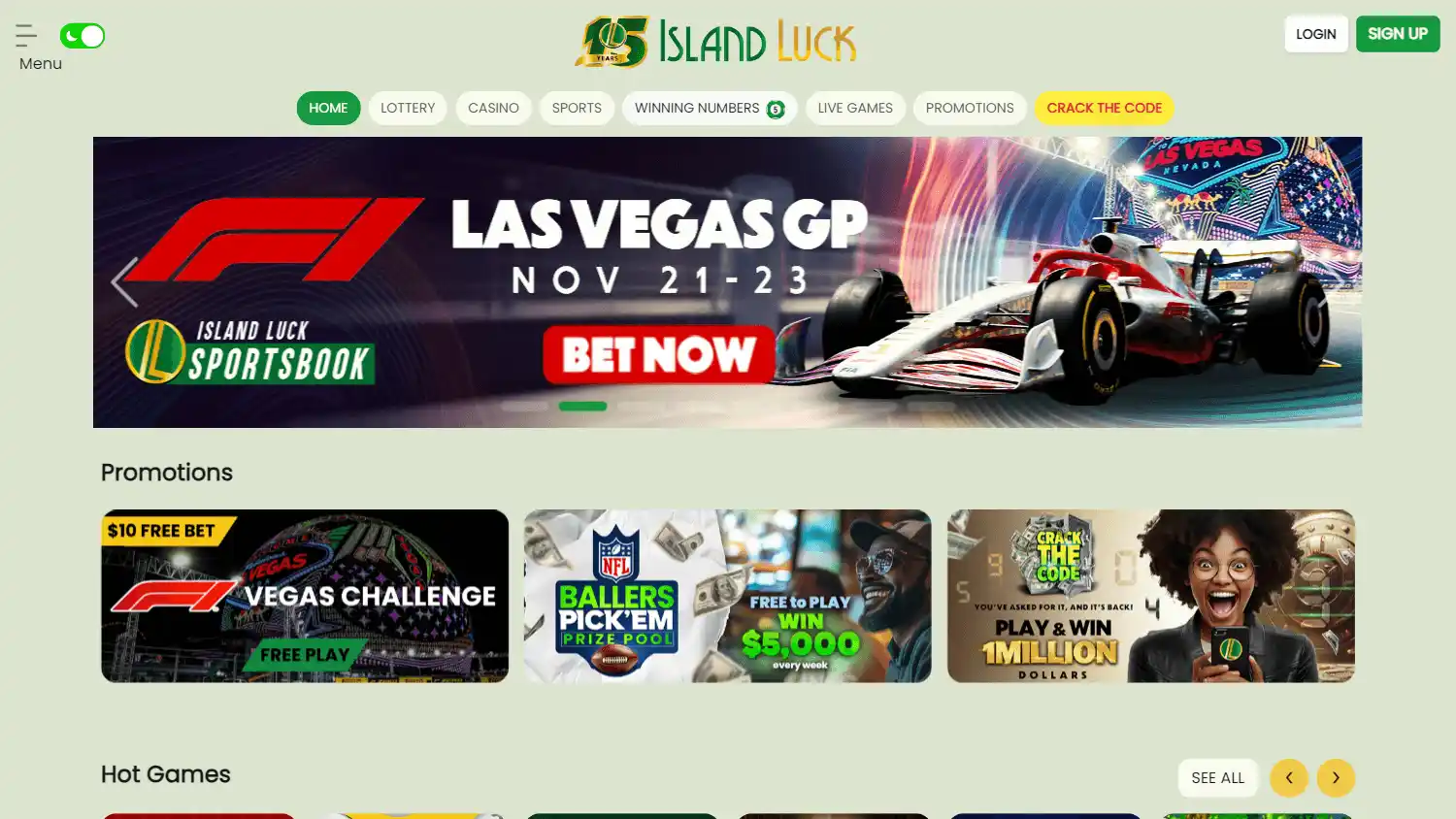 Island Luck Casino screenshot 1