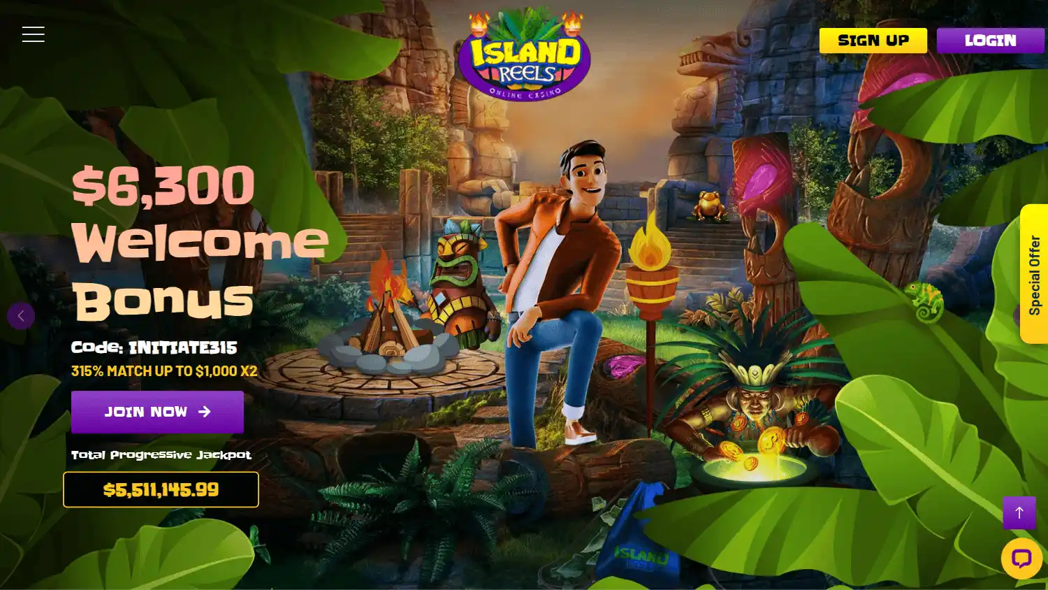Island Reels Casino screenshot 1
