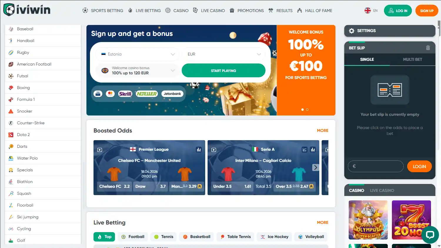 IviWin Casino screenshot 1