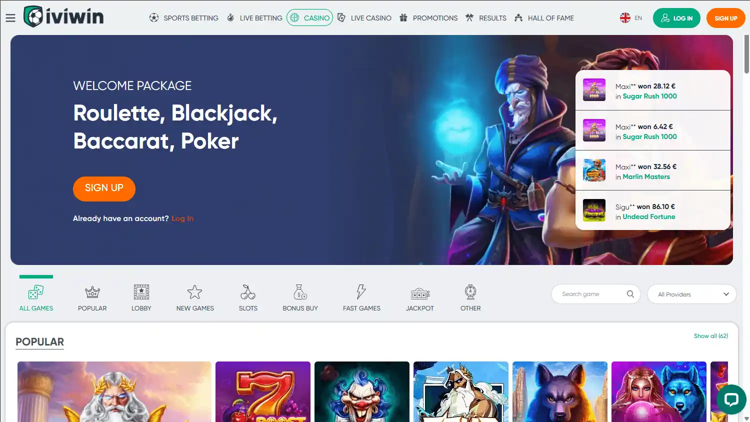 IviWin Casino screenshot 2