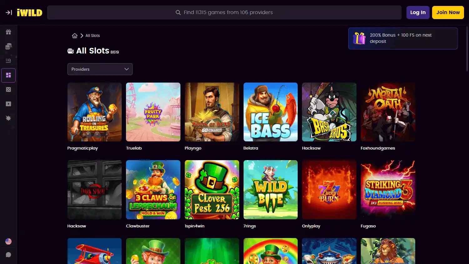 iWild Casino screenshot 2