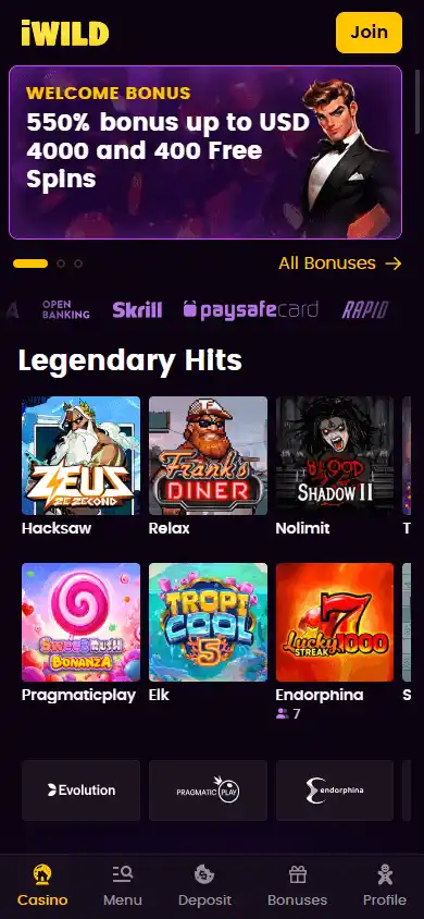 iWild Casino screenshot 4