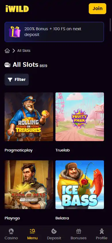 iWild Casino screenshot 5