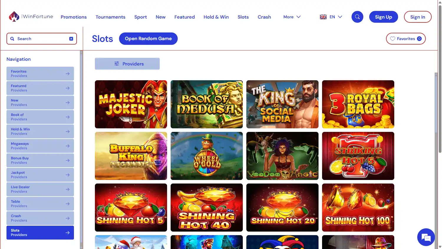 iWinFortune Casino screenshot 2