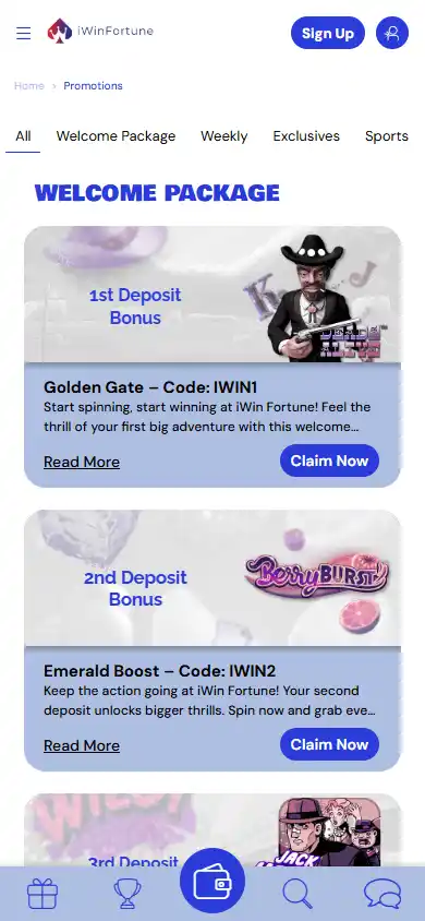 iWinFortune Casino screenshot 6
