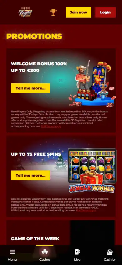 iWonVegas Casino screenshot 6