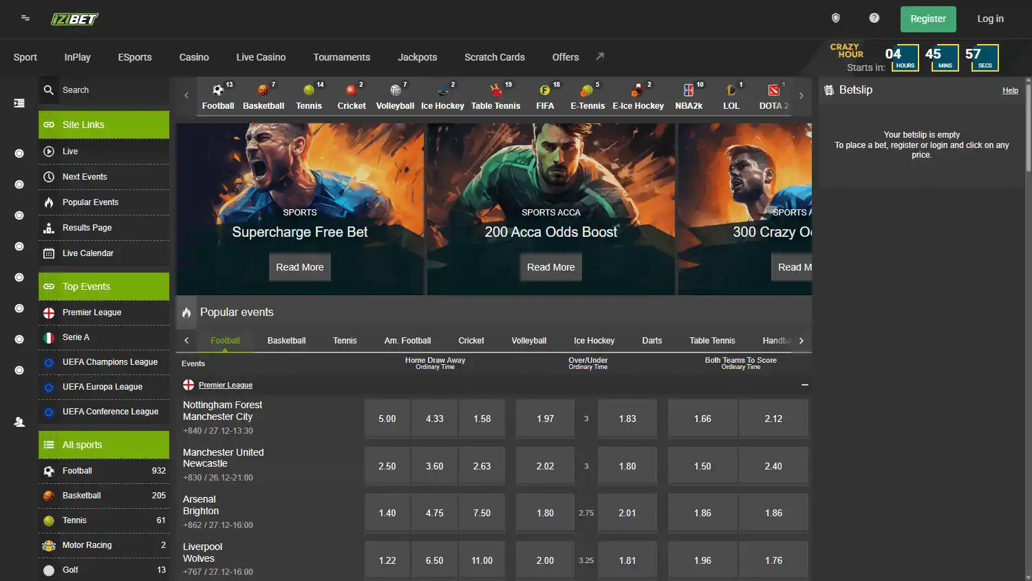 IZIBET Casino screenshot 1