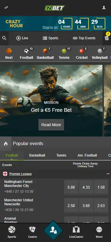 IZIBET Casino screenshot 4
