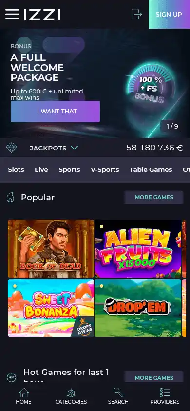 IZZI Casino screenshot 5