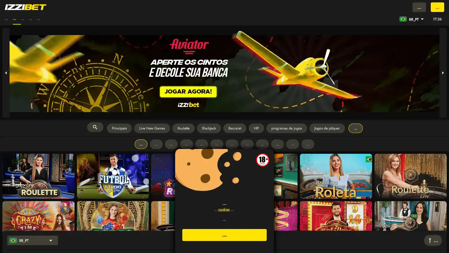 IZZIBET Casino screenshot 1