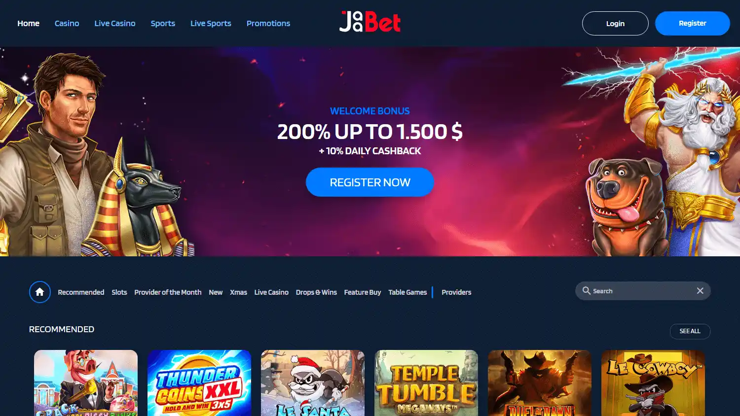 JaaBet Casino screenshot 1