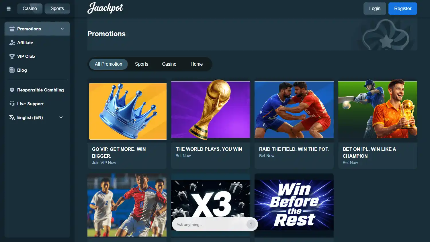Jaackpot Casino screenshot 3