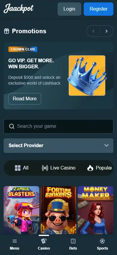 Jaackpot Casino screenshot 5