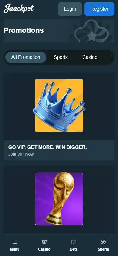 Jaackpot Casino screenshot 6