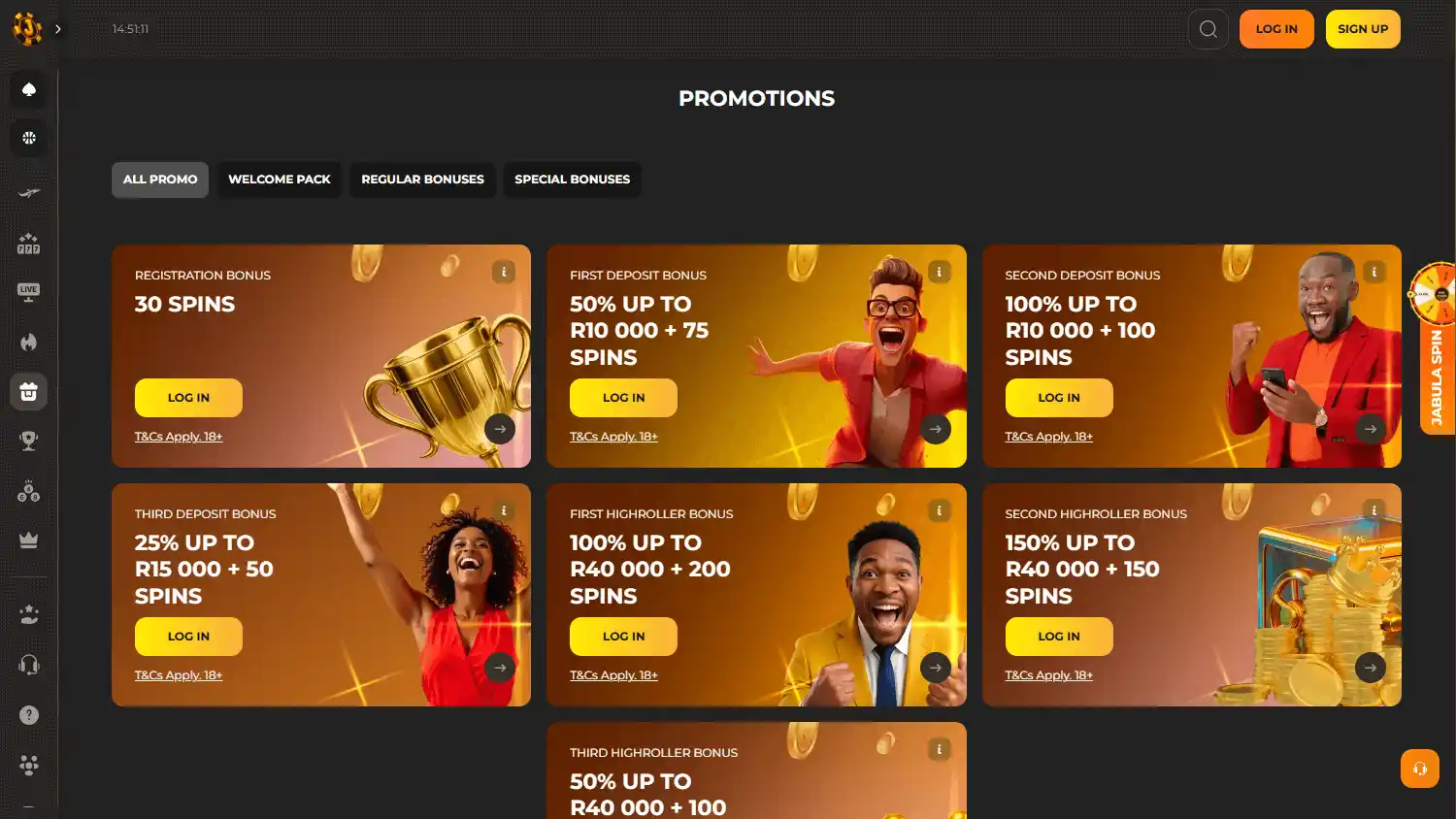 Jabula Bets Casino screenshot 3