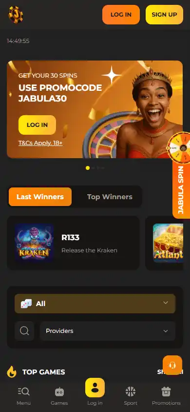 Jabula Bets Casino screenshot 4