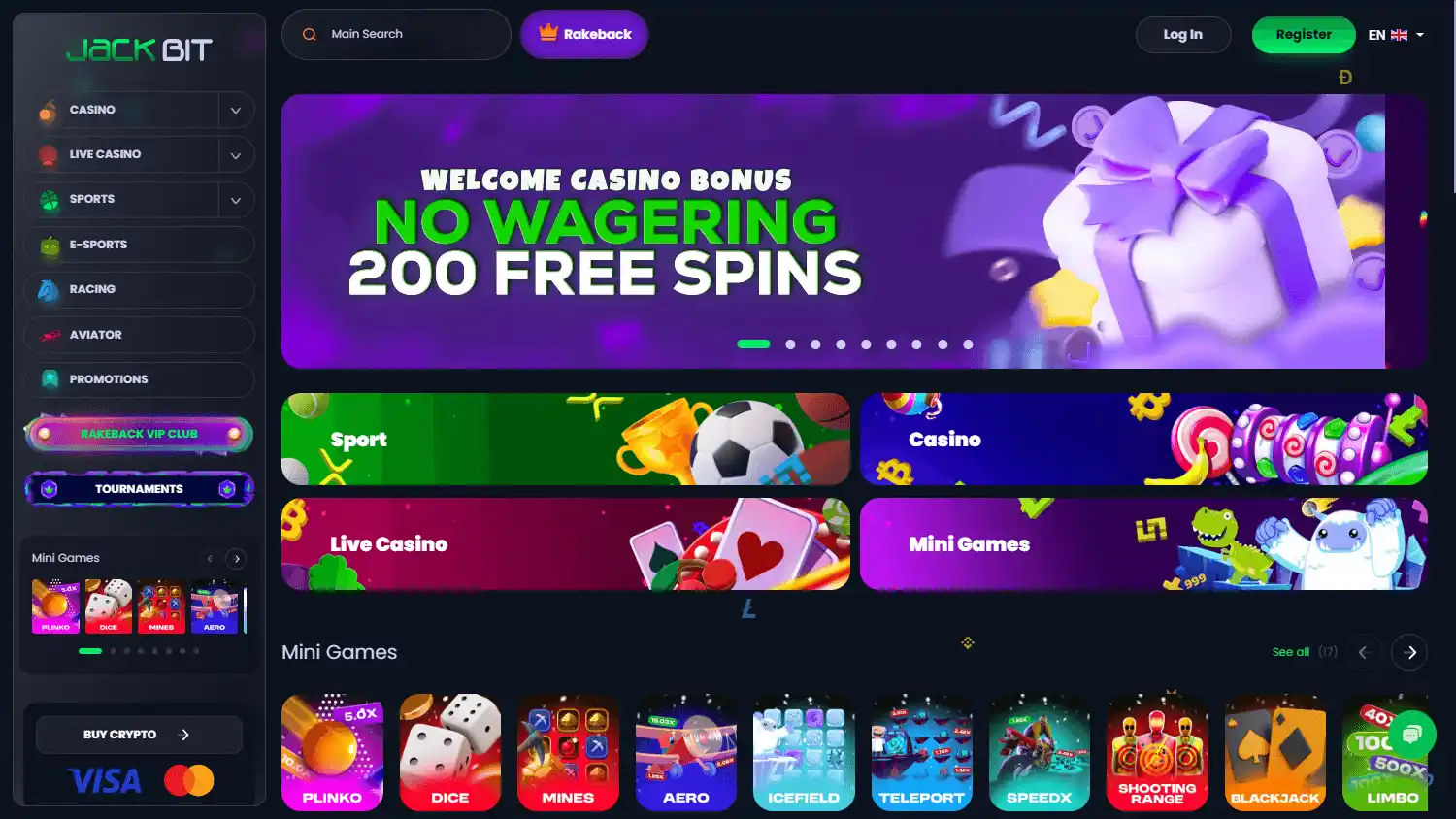Jackbit Casino screenshot 1