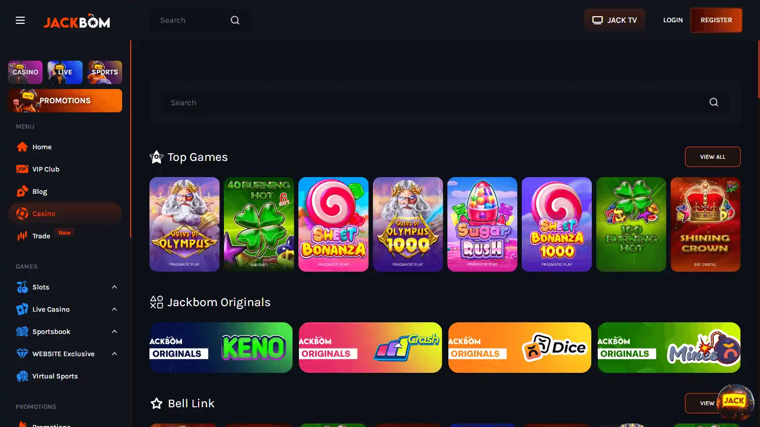 JackBom Casino screenshot 2