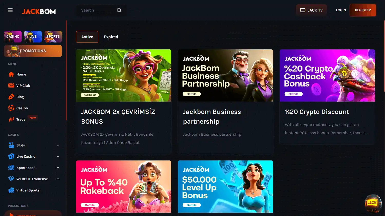 JackBom Casino screenshot 3
