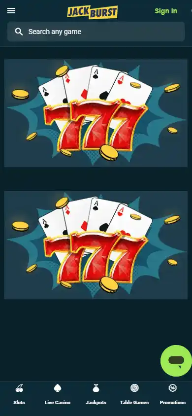 Jackburst Casino screenshot 6