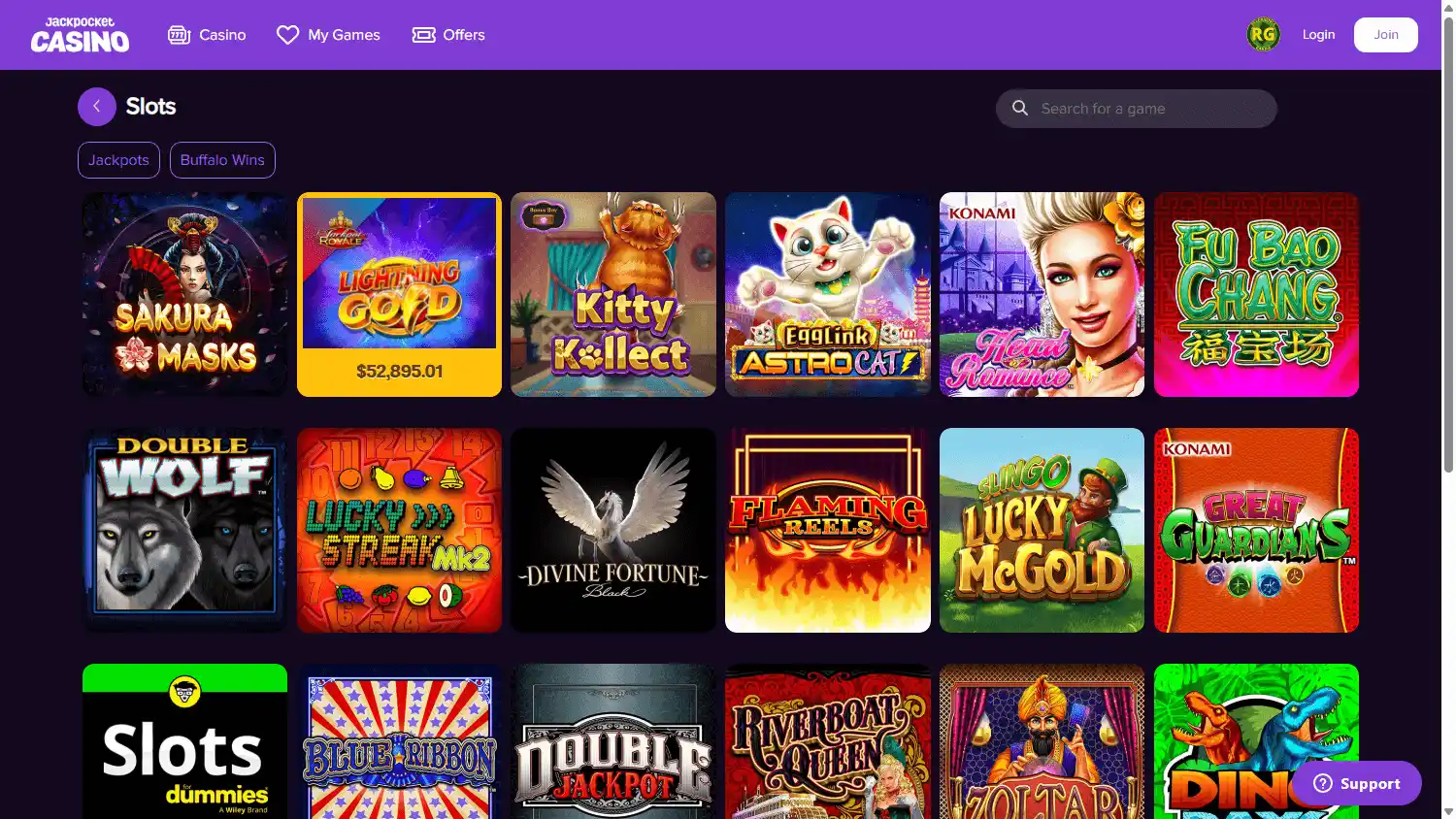 Jackpocket Casino screenshot 2
