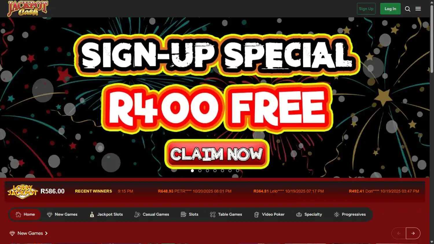 Jackpot Cash Casino screenshot 2