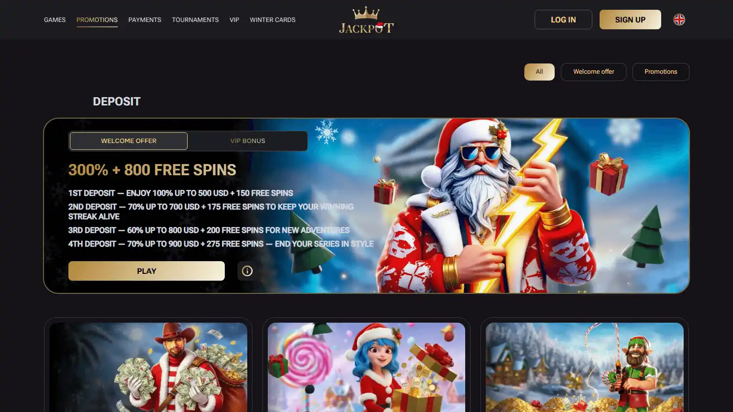 Jackpot.cc Casino screenshot 2