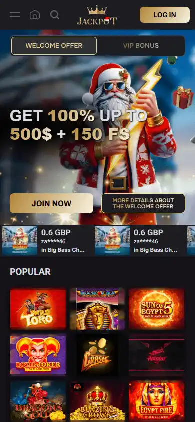 Jackpot.cc Casino screenshot 3