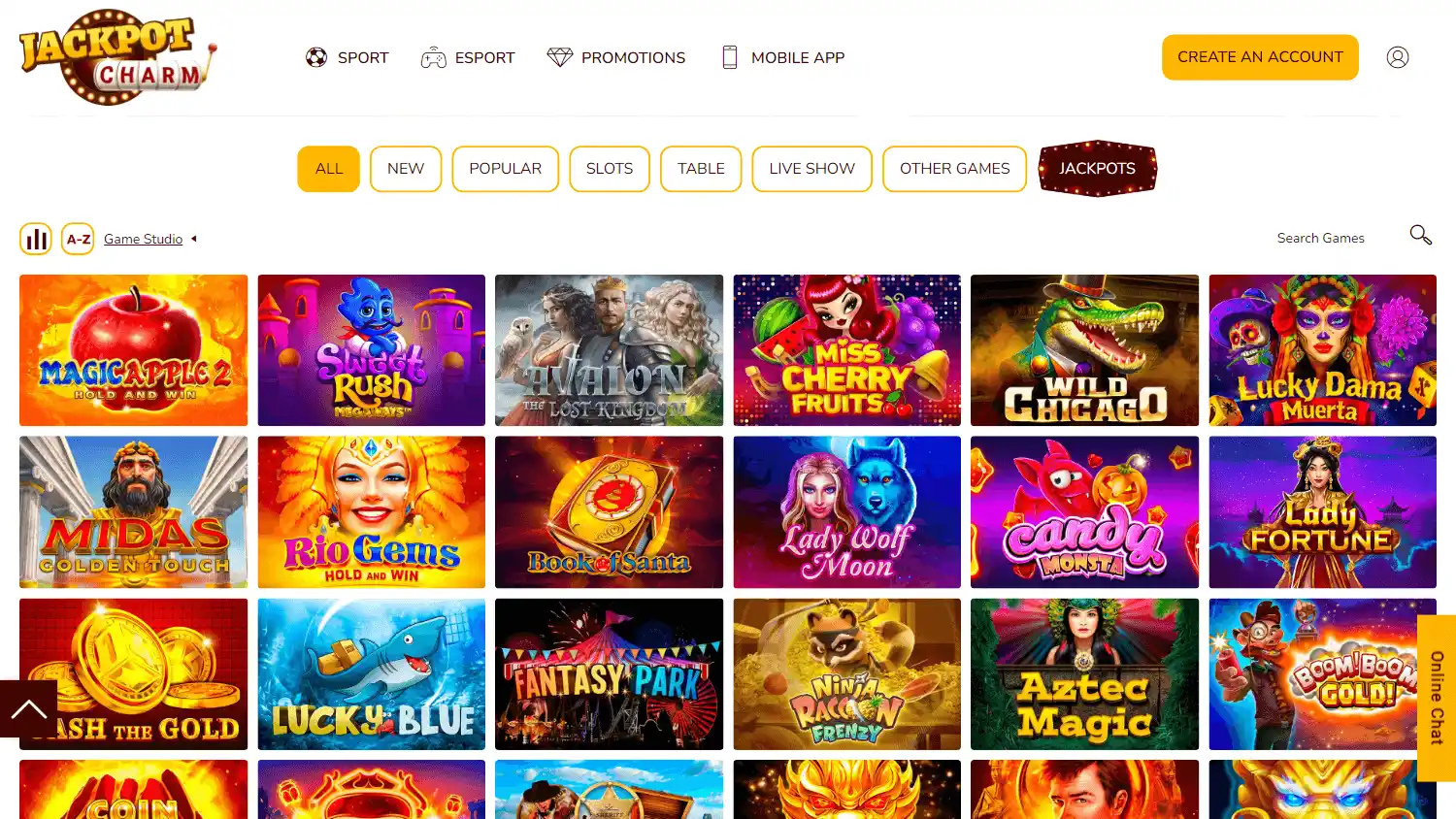 Jackpot Charm Casino screenshot 2