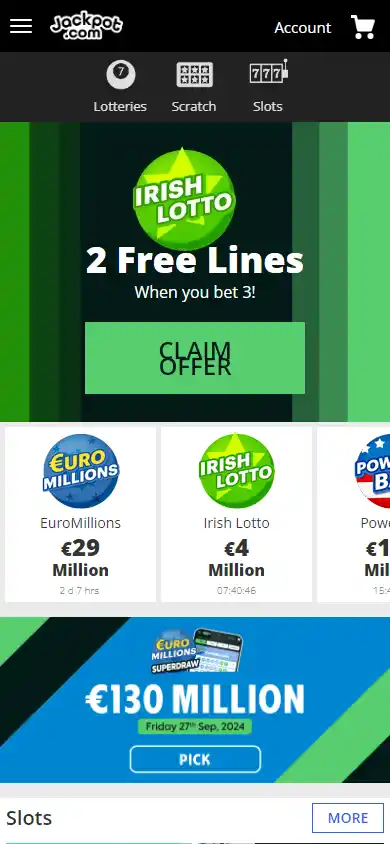 Jackpot.com Casino screenshot 3