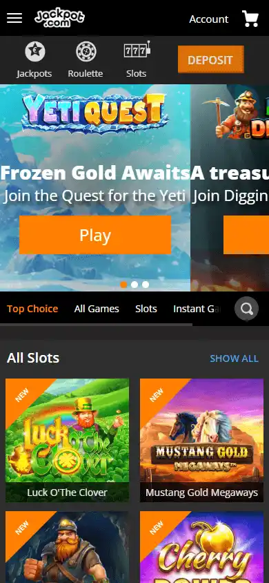 Jackpot.com Casino screenshot 4