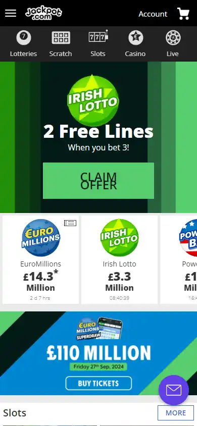 Jackpot.com Casino screenshot 3